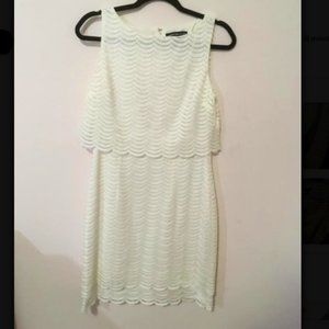 White Sheath Lace Dress